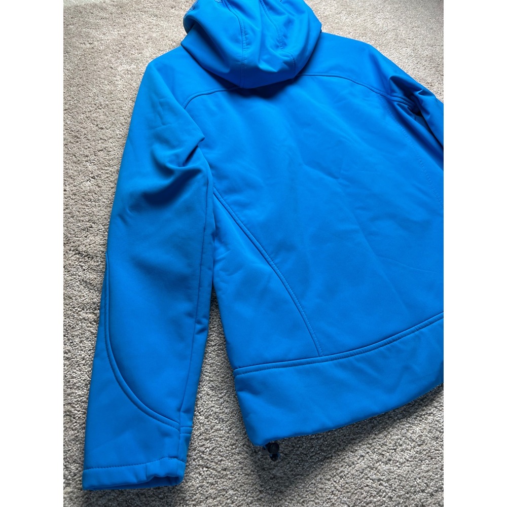 New Balance Women's Blue Softshell Hooded Jacket Fleece‎ Lined Size M - Picture 15 of 15